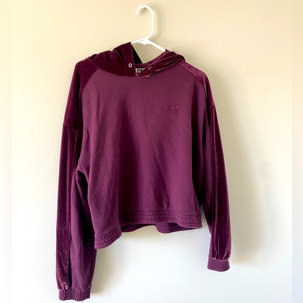 VS PINK velour hoodie